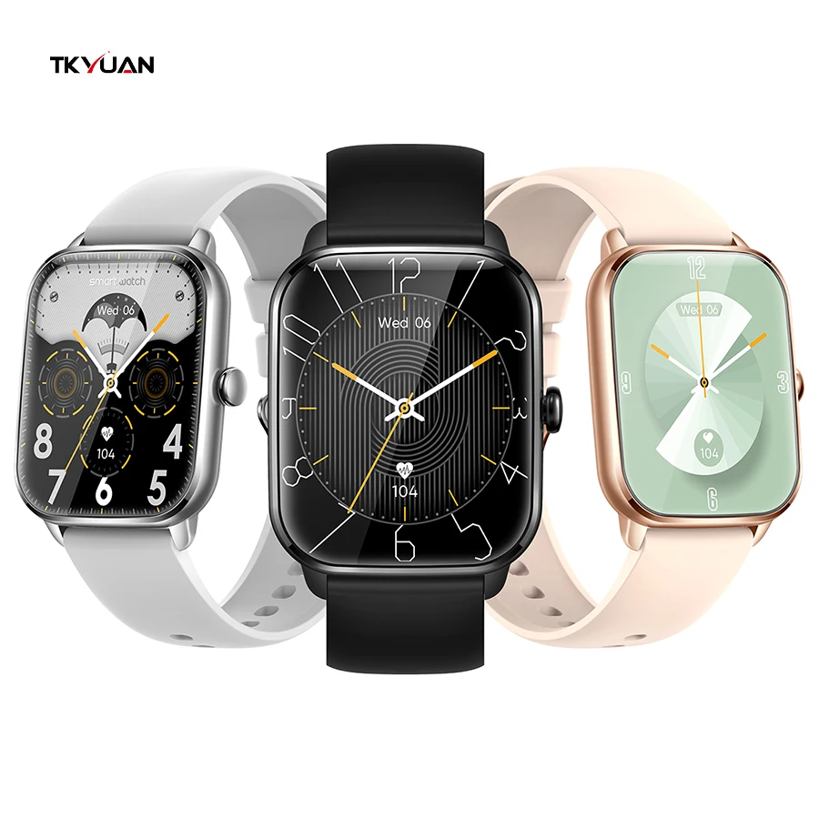 

TKYUAN Smart Watch KT65 HD Fitness Tracker Watch with Heart Rate Blood Pressure Sleep Monitor Sport Watch compatible android IOS