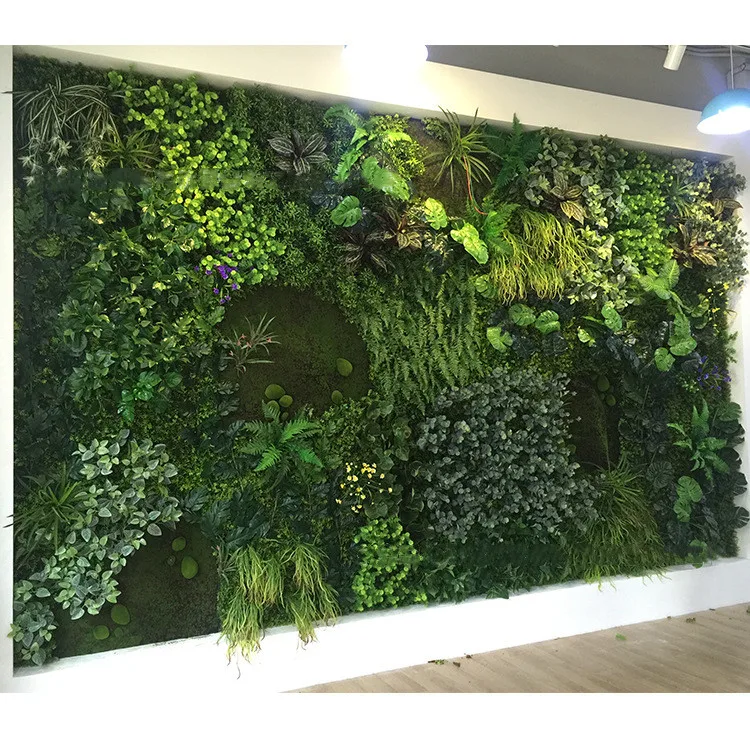 

A-615 Custom Plastic Artificial Green Wall Plants Panels Outdoor Decoration