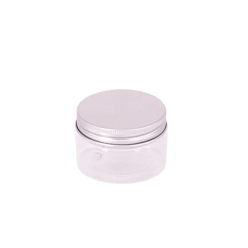 Empty 50ml 100ml 250ml Plastic Cosmetic Jar Container / Clear Empty