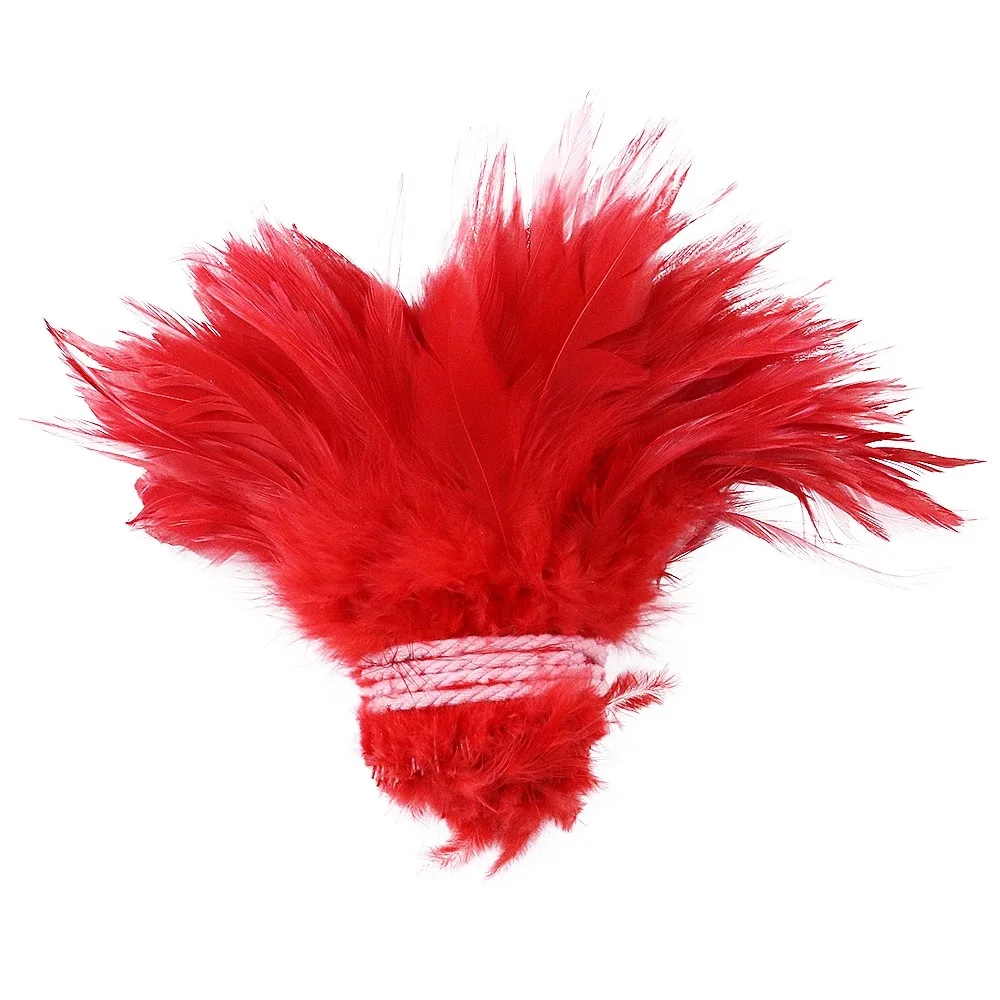 

4-6 Inch(10-15 cm) Bulk Sale Natural Bleached Multi-Color Dyed Chicken Rooster Tail Feather for Carnival Samba Costume
