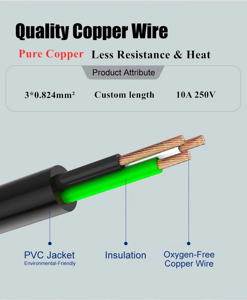 Heng-well USA NEMA 5-20P to IEC C13 Medical Green Dot Power Cord US Medical Plug(图4)