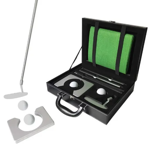 

Great quality leather box packed 3 section golf putter
