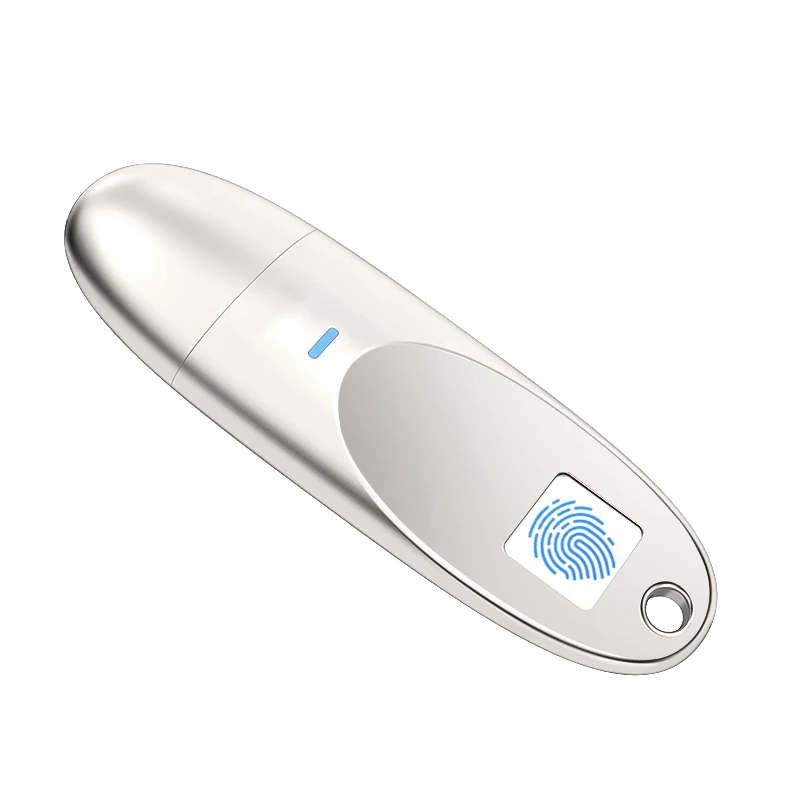 

GITRA High Quality Protect Information USB Flash Drive Usb 3.0 Memory Stick 16GB 32GB Encrypted Fingerprint Pen Drive, Silver