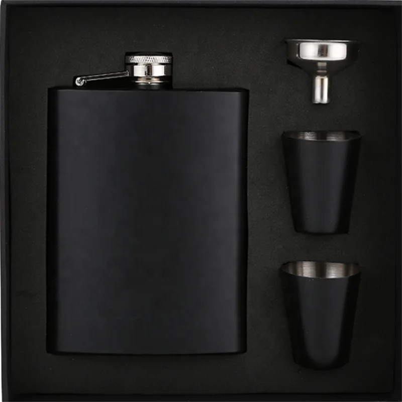 

8oz Hip Flask Stainless Steel whiskey hip flask set, Customized colors acceptable