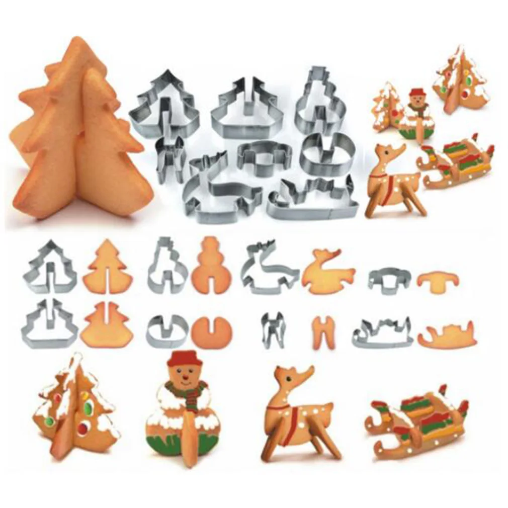 
Christmas Baking Tool Biscuit mold Cookie Cutter Set Feature Sustainable of 8pcs 