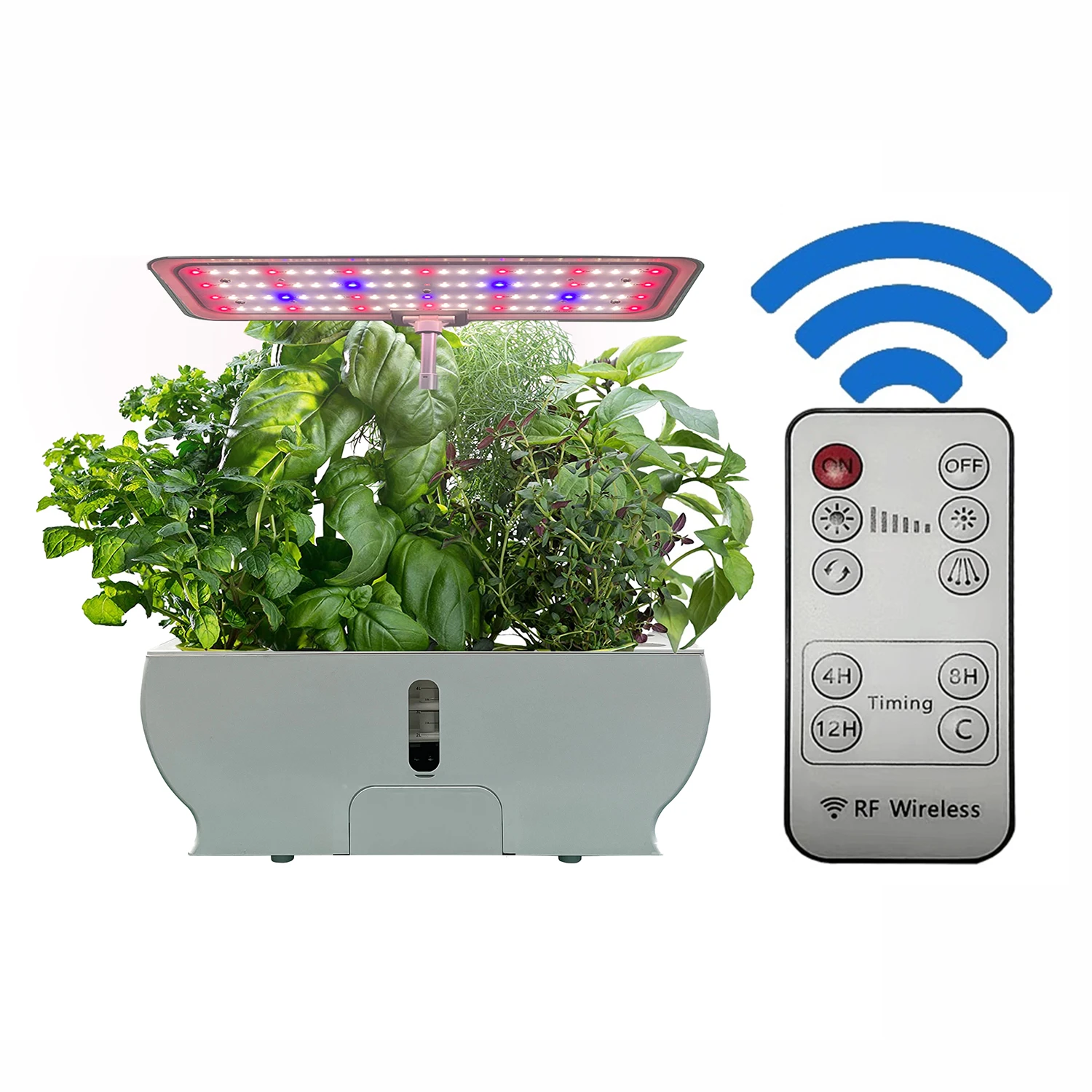 

Self Watering Planter Click and Grow Smart Mini Garden Hydroponic Indoor Automatic Herb Vegetable Self Growing Machine with Led