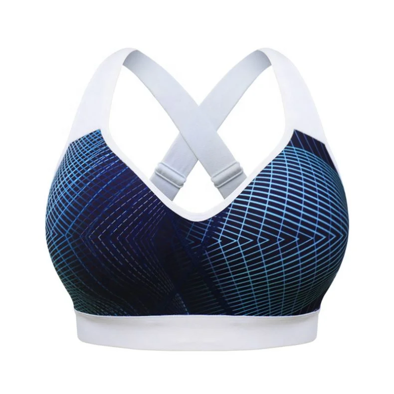 

Best High Impact Hot Adjustable Strappy Girl Yoga Sport Bra, Customized colors