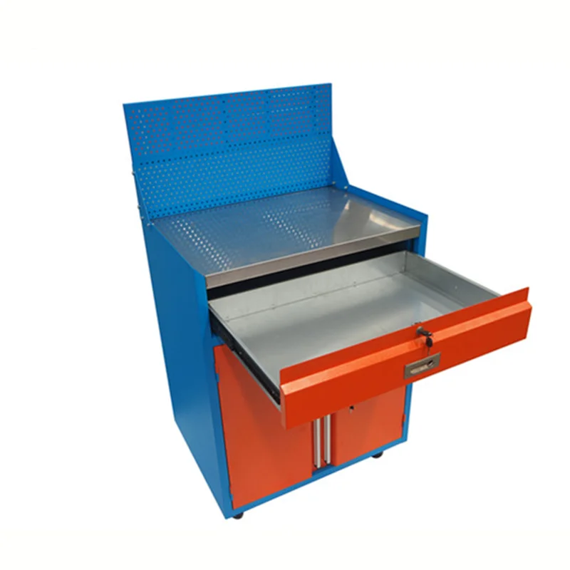 Factory Flexible 1 Door 5 Drawers Tool Storage Cabinet, Durable Warehouse Garage Storage Movable Tool Trolley Box details