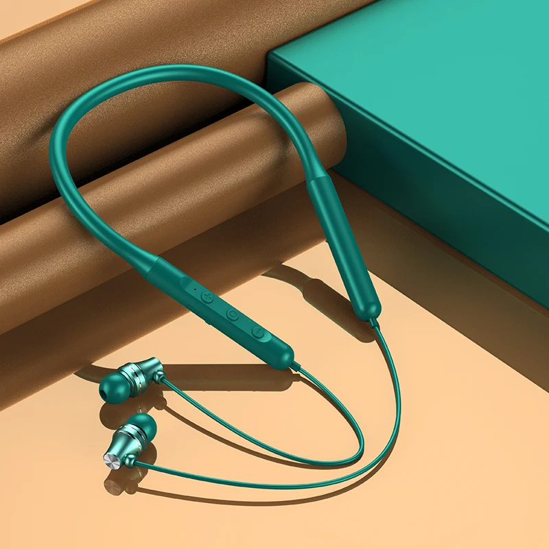 

Metal shell Wireless Neckbands Headphones with Magnetic Sport Earphone