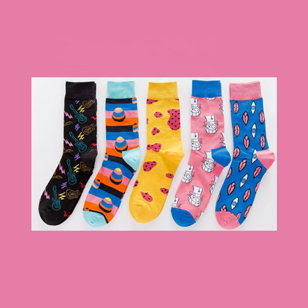 

Quentin Dropshipping Wholesale Mens High Quality Jacquard Happy Trendy Novelty Creative Ins Crew Made Your Own Designer Socks