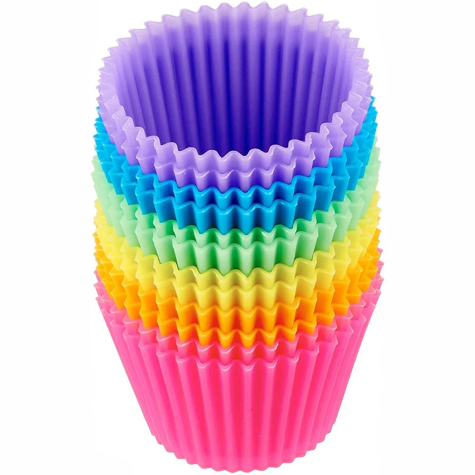 

Basics Reusable Silicone Baking Cups, 6 colors