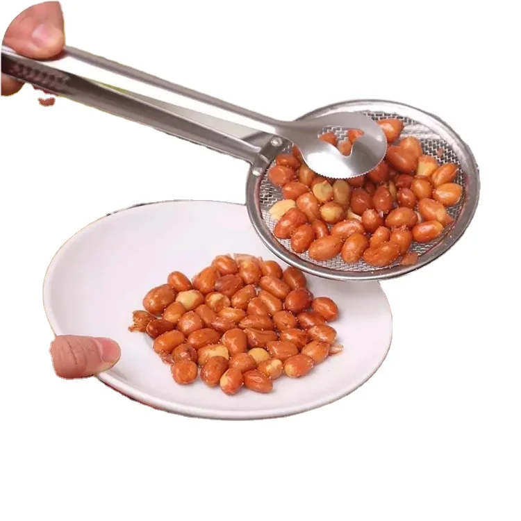 

Oil Fishing Powder Sieve Filter Food Oil Clip Kitchen Tool Stainless Steel Colander