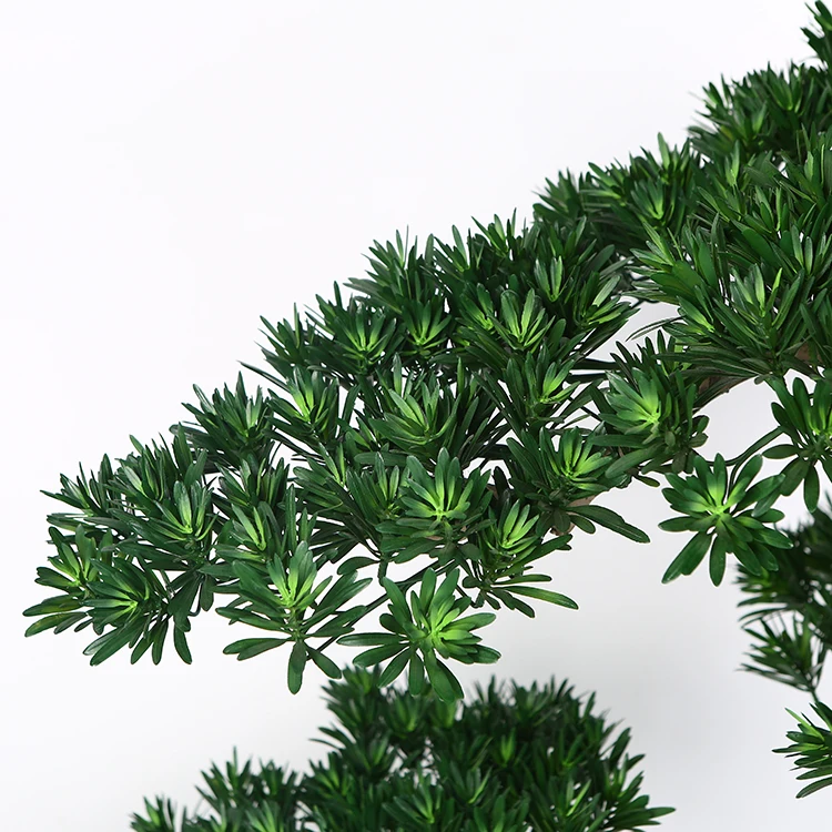 Simulation Pine Tree Branches Artificial Podocarpus Pin Trees For