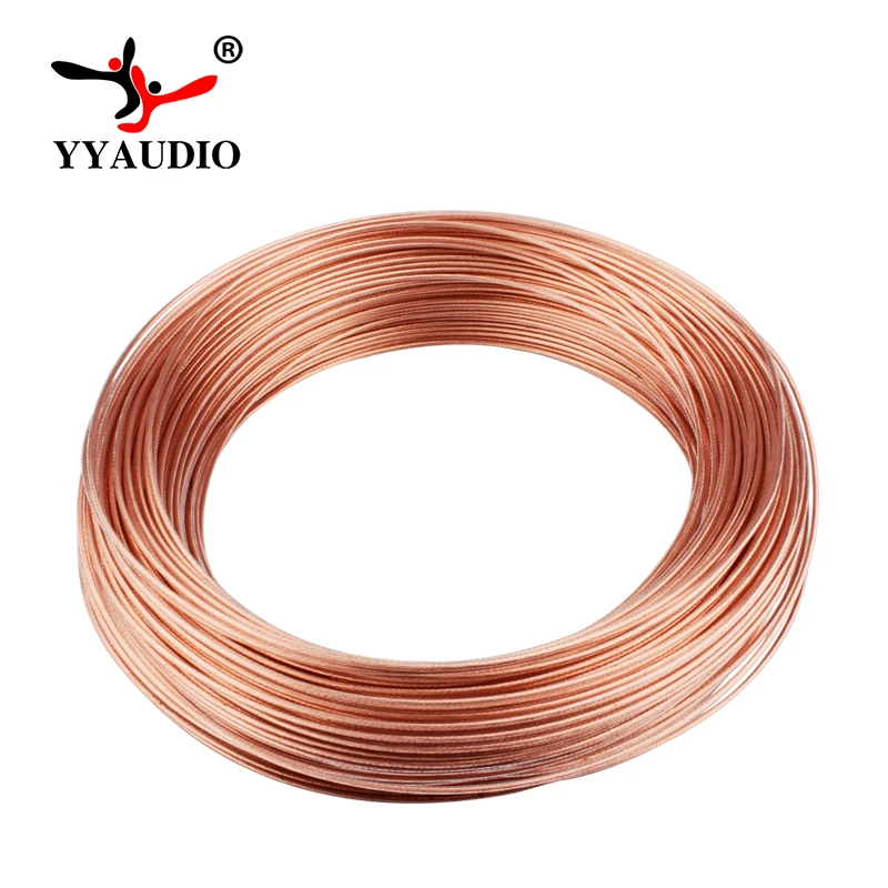 

YYAUDIO 1.5mm 2mm 4mm 6mm High Purity OCC Wire Cable DIY Copper Power Cord Hifi Audio Amplifier Upgrade Line 19 Stands