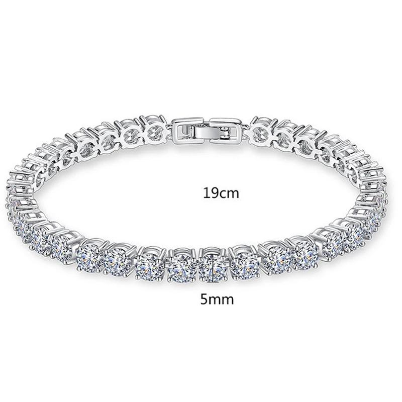 

Blues RTS 925 sterling silver 3mm round Moissanite tennis bracelet for women lady jewelry