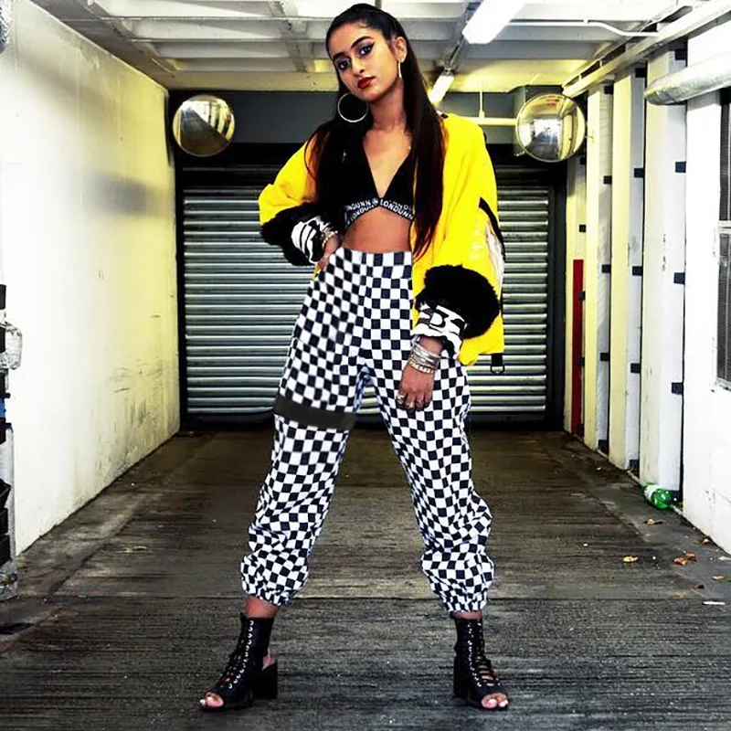 

2020 New Arrivals Ladies casual sports plaid floral print Long women pants