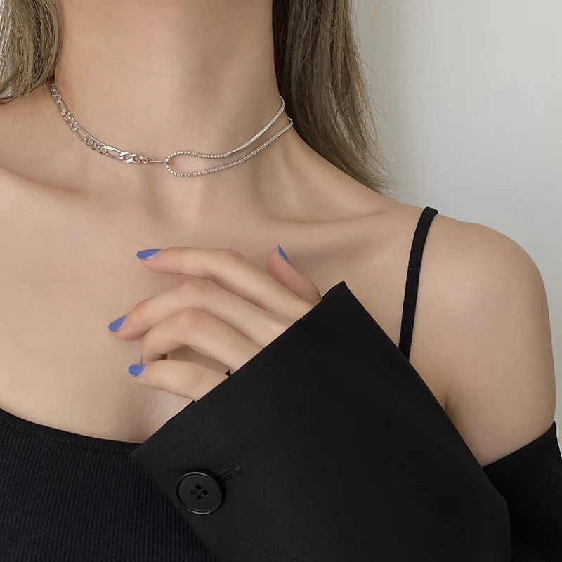 

ENSHIR Bling Top Quality Jewelry Cubic Zirconia Tennis Necklace Choker for Women