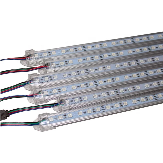 wholesale  IP44 5050RGB12V/24V 72leds/m  led rigid bar light1000mm with Aluminum Housing