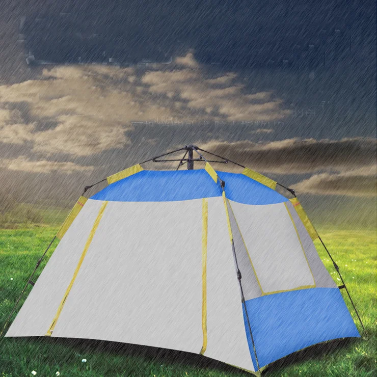 

Quality Easy Set Up Folding Camping Windproof Waterproof Family Tent That Can Accommodate 2-3 And 3-4 People, As picture