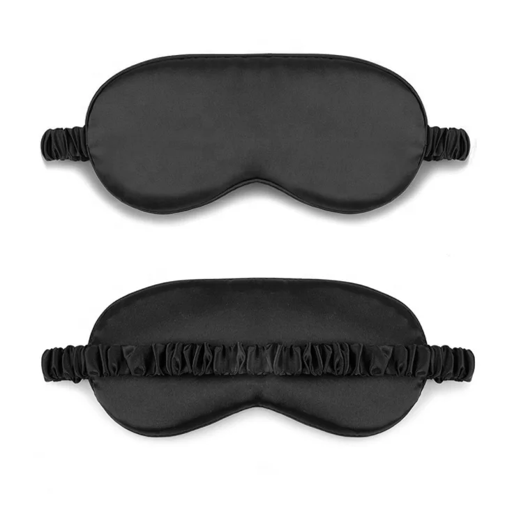 

Natural Silk Sleep Mask Blindfold Super Smooth Eye Mask with Double Layer Silk Filling and Elastic Strap for Sleeping Travel, Available colors or customized color