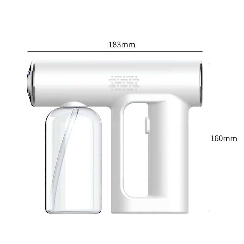 

Rechargeable mini spray gun sanitiser sprayer 250ml steam gun spray nano atomizer cordless