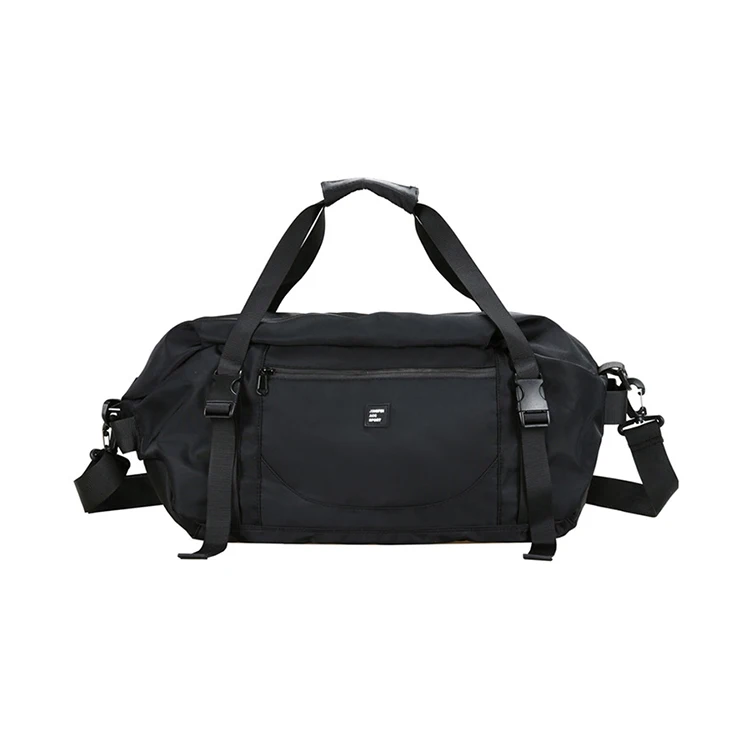 

Custom black large capacity square duffel bag soft duffle travel luggage bag for men women girls, Customized color