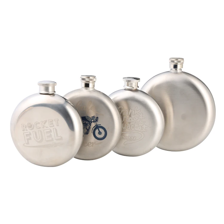 

Mikenda 304 Stainless Steel Round Hip Flask