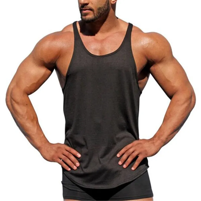 

Tank Tops Wholesale Gym Tank Top Men Casual cotton Summer XXL Anti Vest Style Sportswear quick dry breathable gym clothes