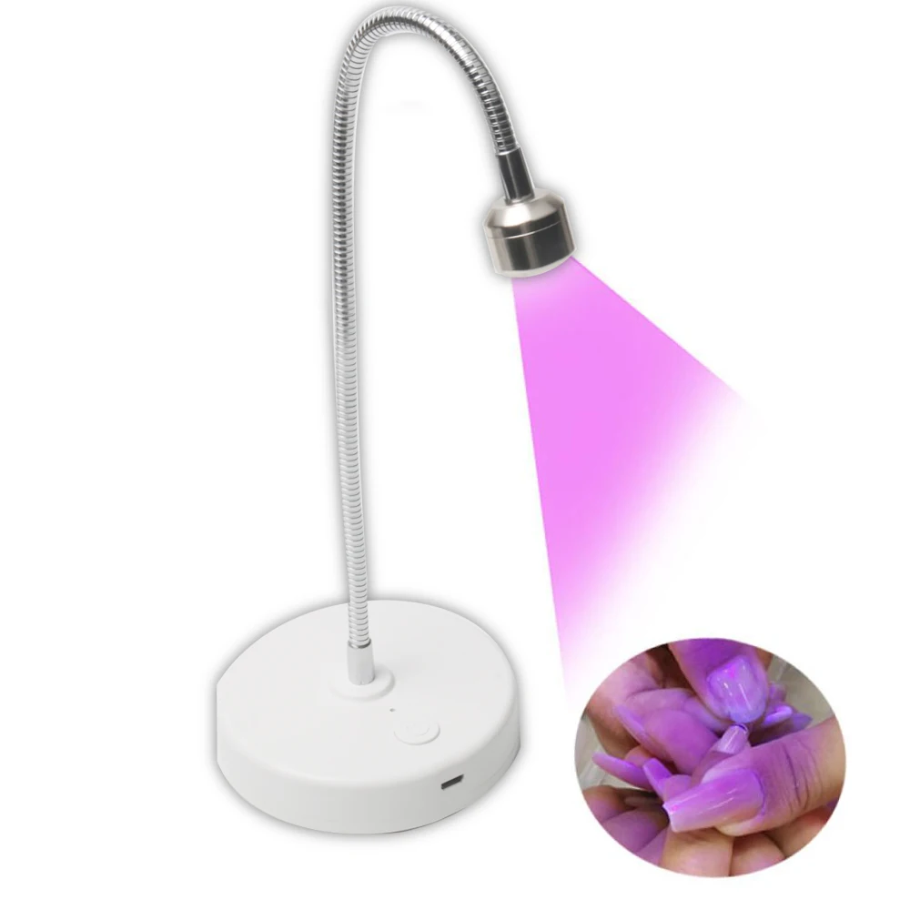 

iBelieve Flexible Rechargeable Cordless Nail UV LED Gel Light Table Lamp For Nail Tips Extension