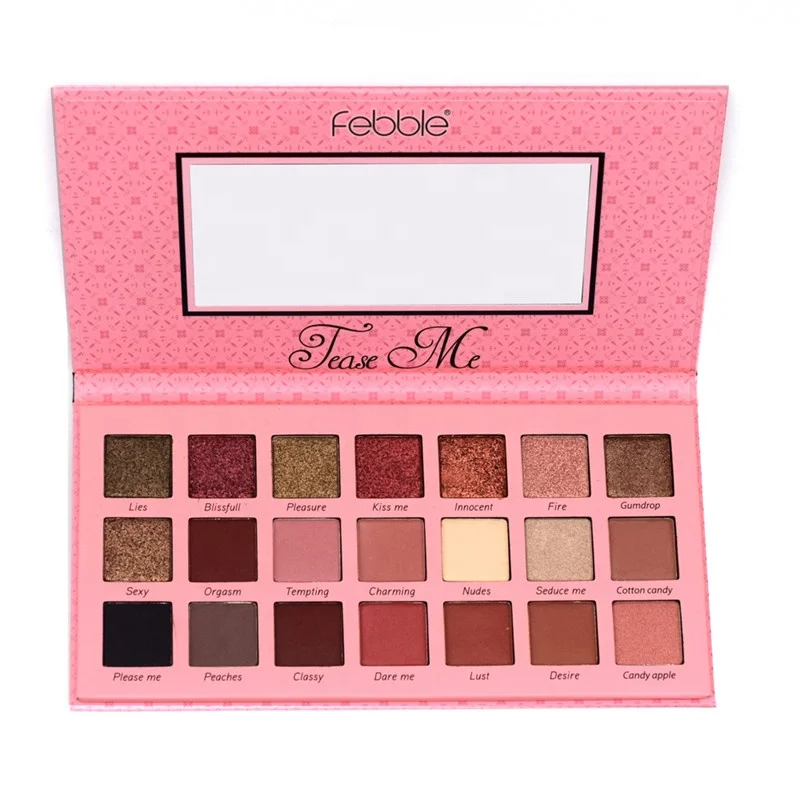 

Febble 21 Color Eyeshadow Palette Private Label Eyeshadow Glitter Pigment Matte Eyeshadow, 21 colors