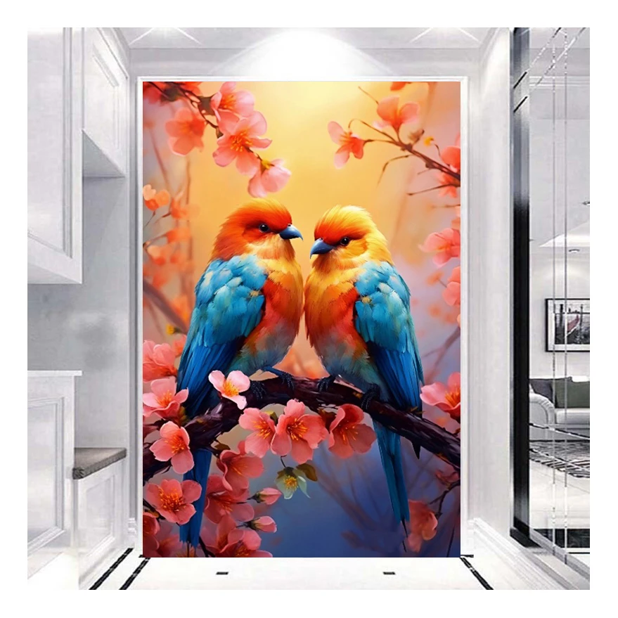 

Diamond Mosaic Parrot New Arrival Style Cross Stitch Kit Diamond Painting 5D Bird Flower Embroidery Handmade Hobby Home Decor