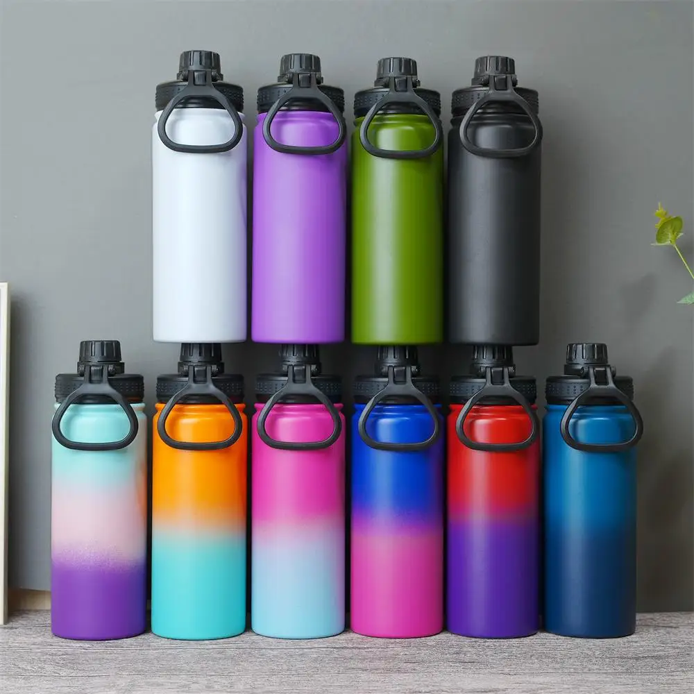 

Amazon Hot Products 18oz 22oz 32oz Double Wall Stainless Steel Insulated Vacuum Sport Flask Water Bottle with BPA Free Lid, Customized colors acceptable