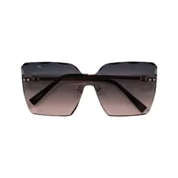 Rimless square sunglasses fashion eyewear men shad