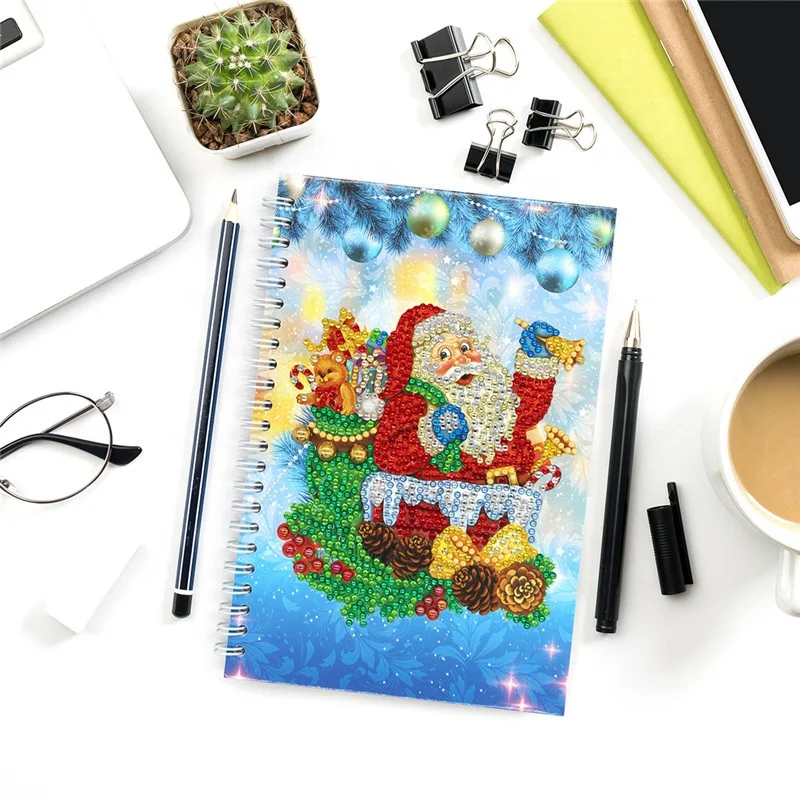 

FREE SHIPPING 2021 Christmas Birthday Gifts New Planer 5D Diamond Notebook Customizable for Gift