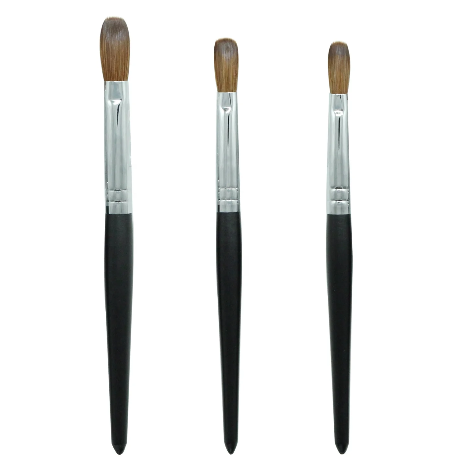 

2021 yihuale Kolinsky Sable Acrylic Nail Art Brush Black Wood Pen Nail Brush for Nail Art Manicure Tool