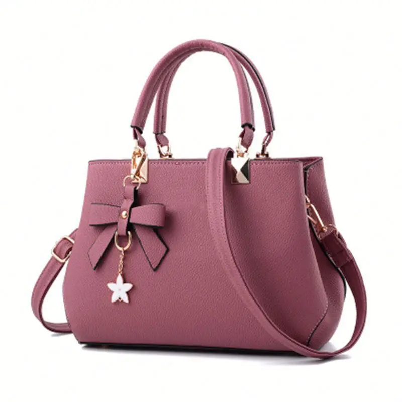 

The Hot Fashion Trend Solid Color Light Luxury Hard Pu Crossbody Women Leather Handbags With Bow For Daily Life