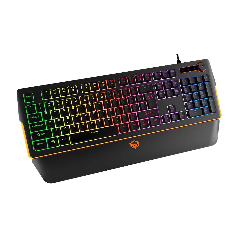 

MeeTion MT-K9520 Detachable palm rest with special knob RGB light programmable gaming keyboard