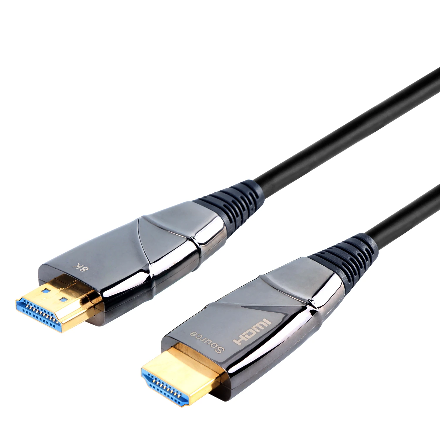 

VCOM New Arrivals 48Gbps Metal Hood 50m Fiber Optic HDMI 2.1V 8K 60Hz Active Optical HDMI Cable