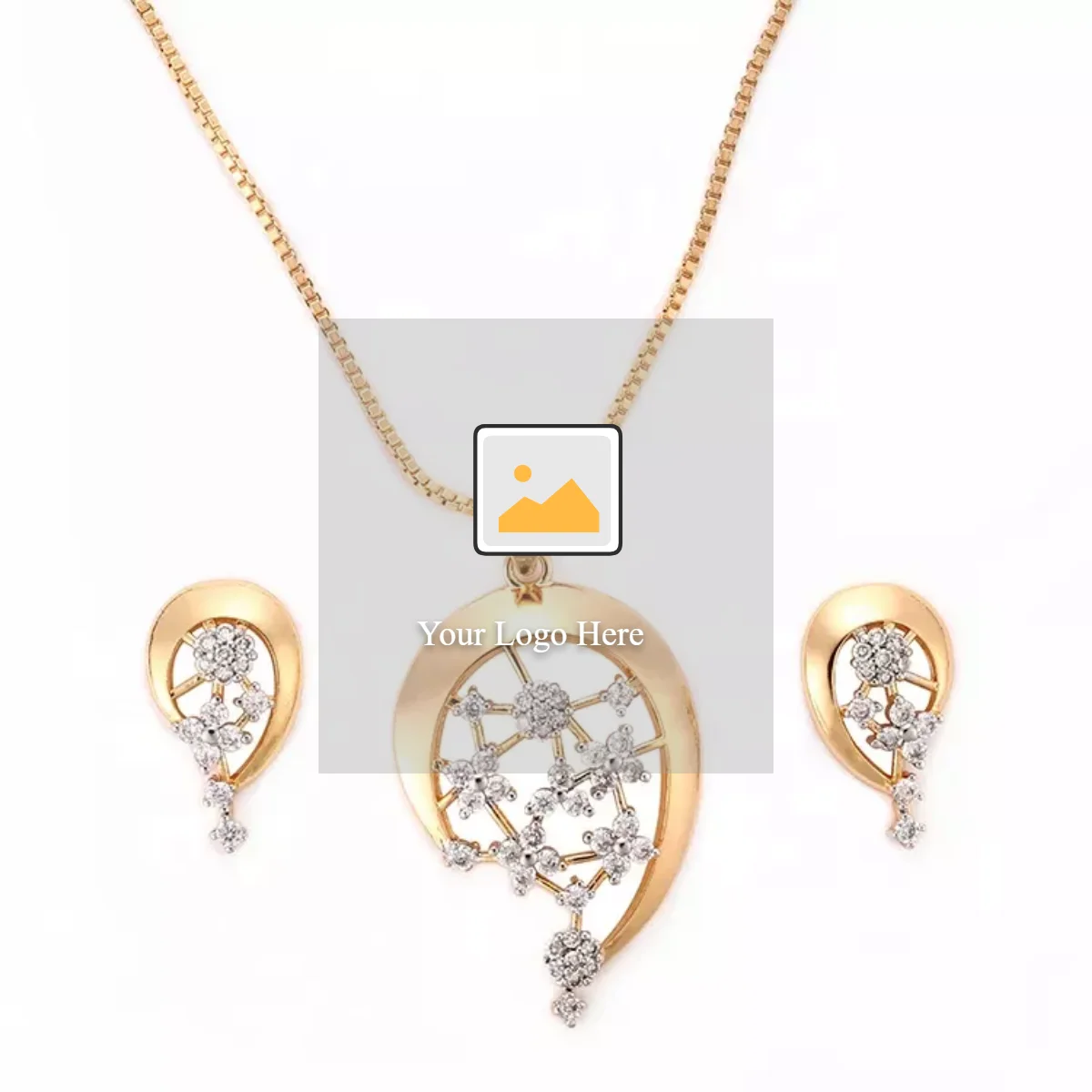 Ladies 2 Gram Gold Necklace Earring Set With Flower Design Buy Earring Set Ladies Earring Set 2 Gram Gold Necklace Earring Set Product On Alibaba Com