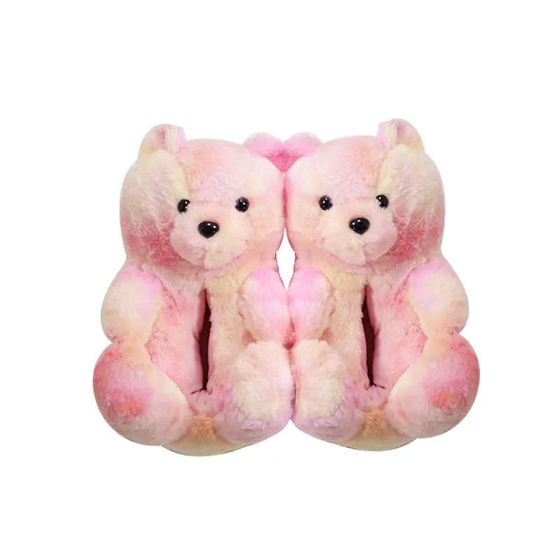 

new product of teddy bear slipper for women, 16 colors