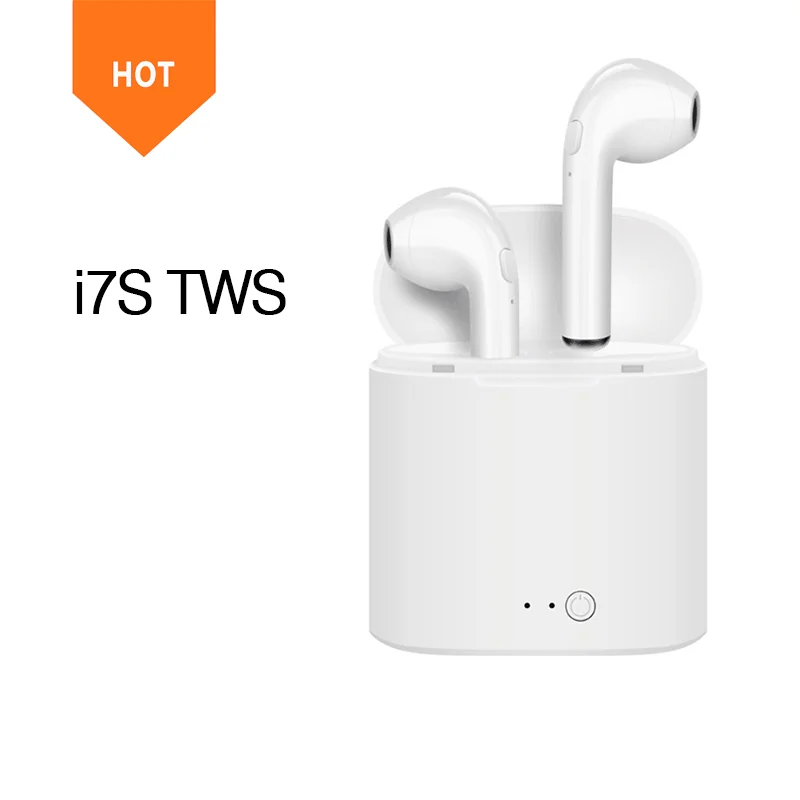 TWS earbuds I7S Custom logo bluetooth wireless headphone noise cancelling in ear headset with portable charging case
