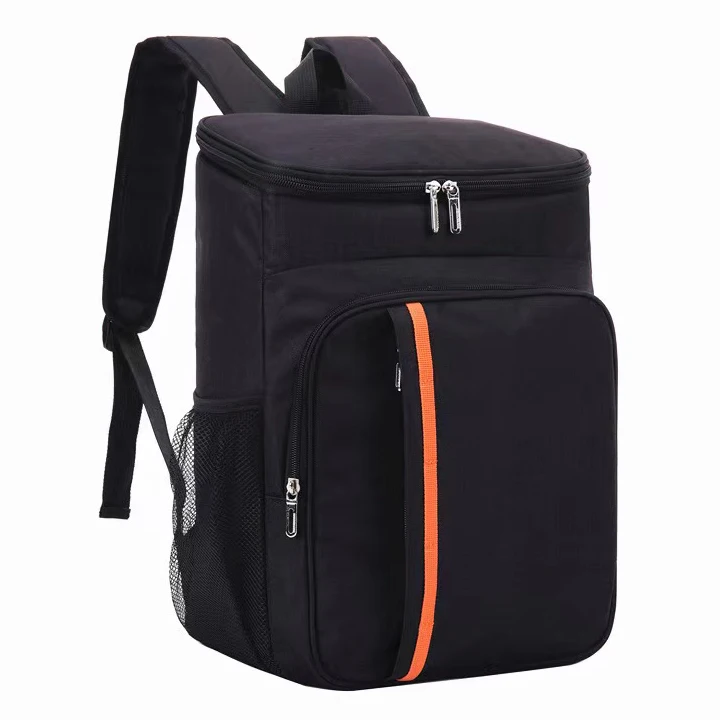 

custom large capacity lunch backpack soft lightweight leakproof cooler bag backpack for men women work hiking camping, Black,gray,blue