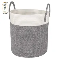 

Large baby laundry basket nursery folding basket customizable high-cotton rope woven storage basket gift baskets