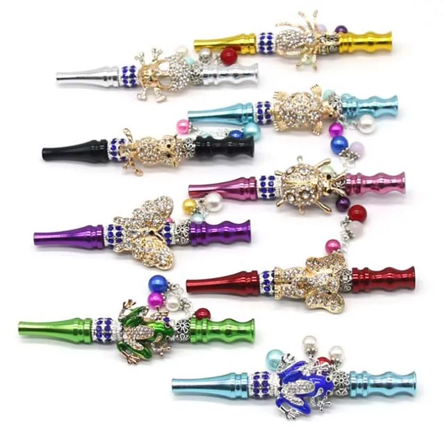 

Diamond Beads Animal Cigarette Holder Fancy Hookah Tips, As showed