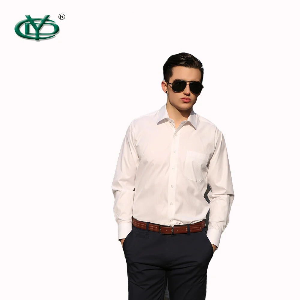 
Factory custom high quality long stable cotton man shirt casual long sleeve shirts 