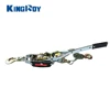 KINGROY 4 ton Steel convenient ratchet cable hand puller with three hook