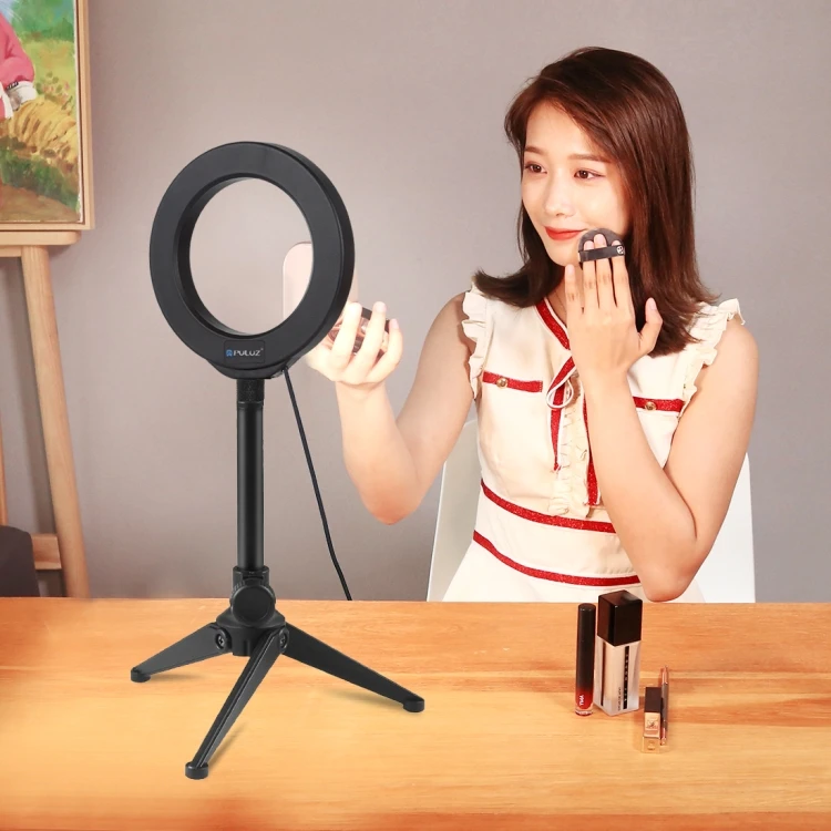 

Cheapest Mini Selfie Ring Light Led Flash Lamp Mobile Live Fill Light with Tripod Selfie Stick Mount for Clip Phone