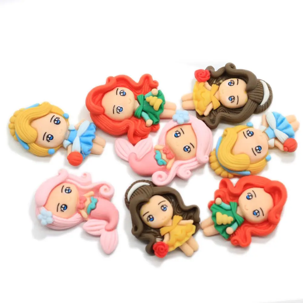 

Best Selling Resin Princess Cabochon Flatback Cartoon Girl for Cell Phone Cover Decoration Hairpin Center Accessories, Same as photo
