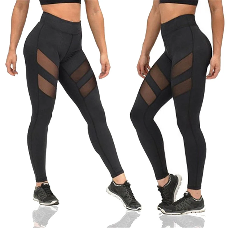 

Wholesale Cheap Price Women Workout Fitness Gym Wear Leggings High Waisted Sportswear Mesh Yoga Pants