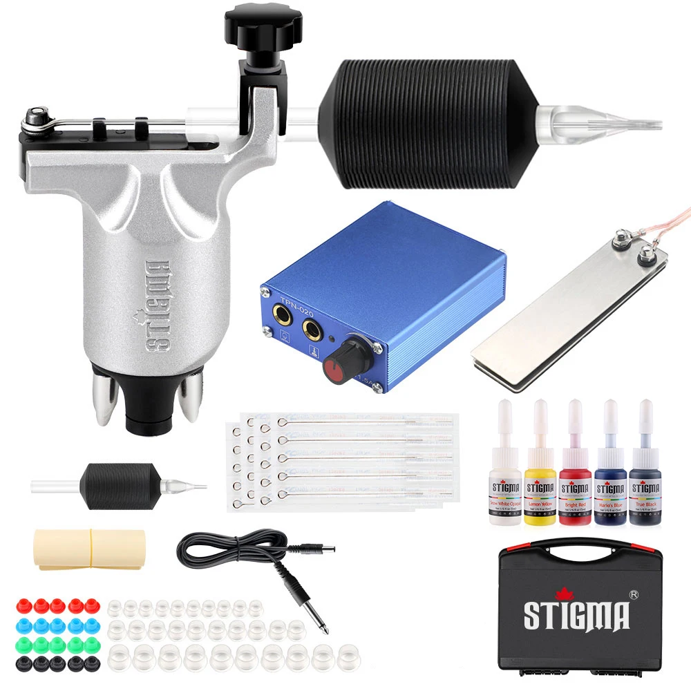 

Popular Tattoo Gun Rotary Machine Professional Full Kit Set With Free Tattoo Ink